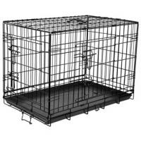 Cage Pour Chien Ebo Taupe XXL 76x124x83cm - Cage en métal Chien